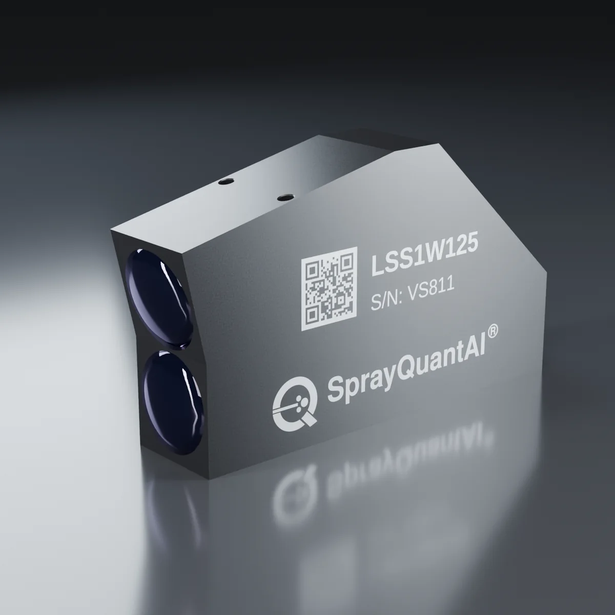 测量探头LSS1（SprayQuantAI®版本），左侧视图