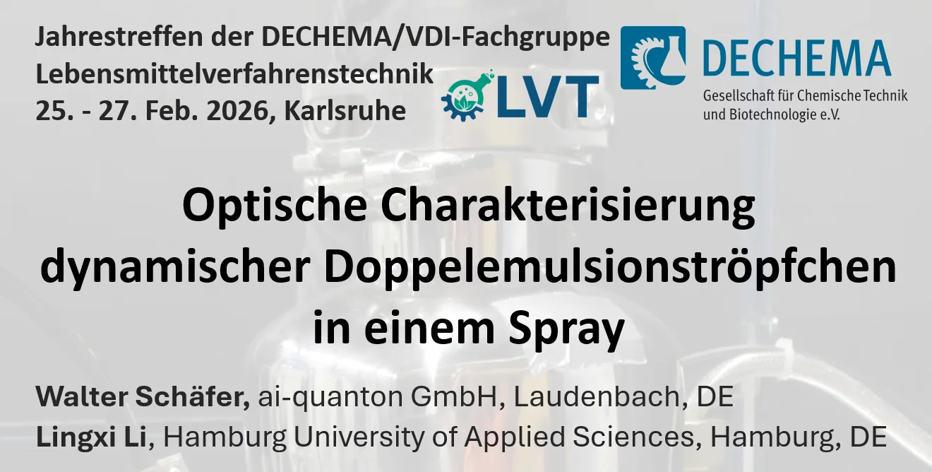 DECHEMA 2026 in Karlsruhe – Complex Droplet Measurement and Milk Spray Characterization
